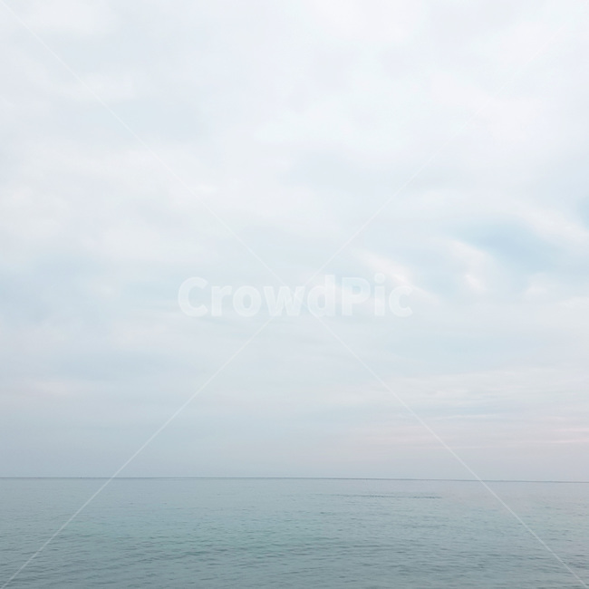 바다,흐림,구름,분위기,하늘