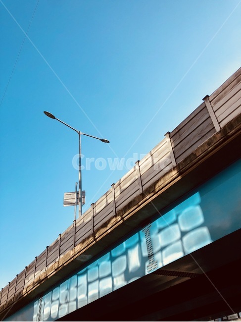 오후,고가,다리,햇빛,가로등,하늘,건축물,건물외관,exterior,building,structure,architecture,construction