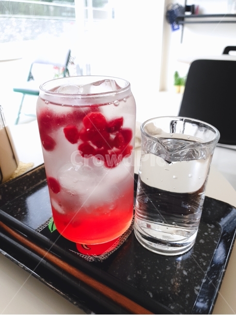 시원한,앵두쥬스,청량한,음료,빨간색,음료수,drink,beverage