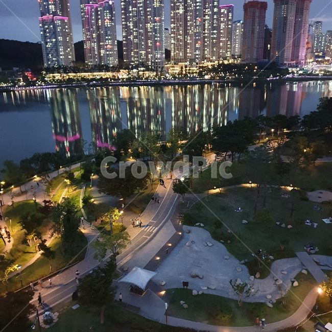 도시,시티,building,풍경,야경,호수,광교,야경,밤,풍경,nightscape,night,landscape