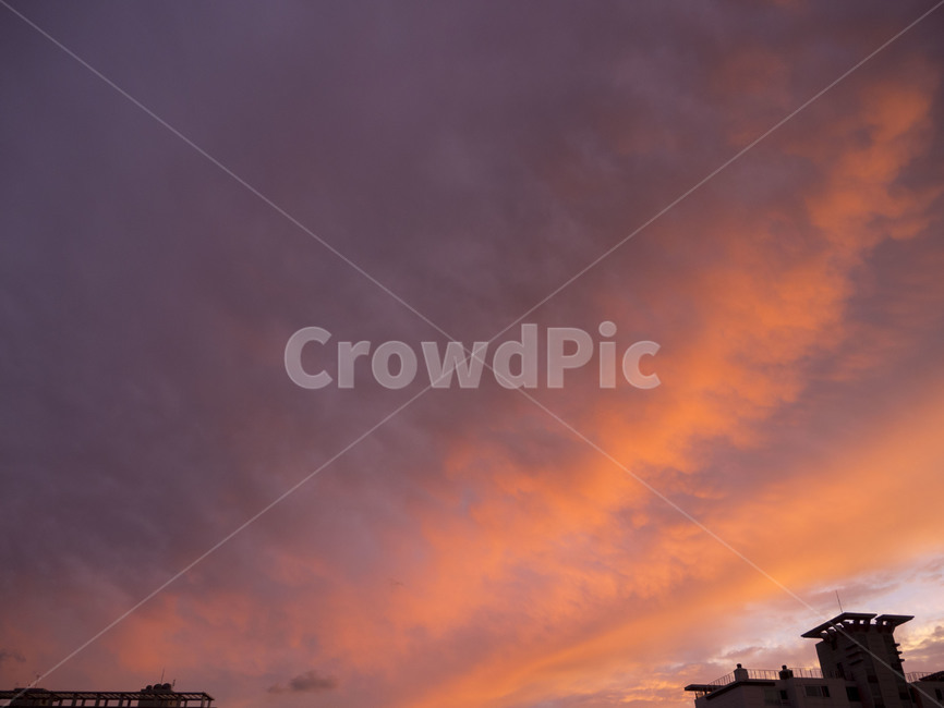 붉은하늘,붉은노을,하늘,sky,구름,cloud,해질녘,노을,자연,풍경,nature,landscape,outdoors,옥외