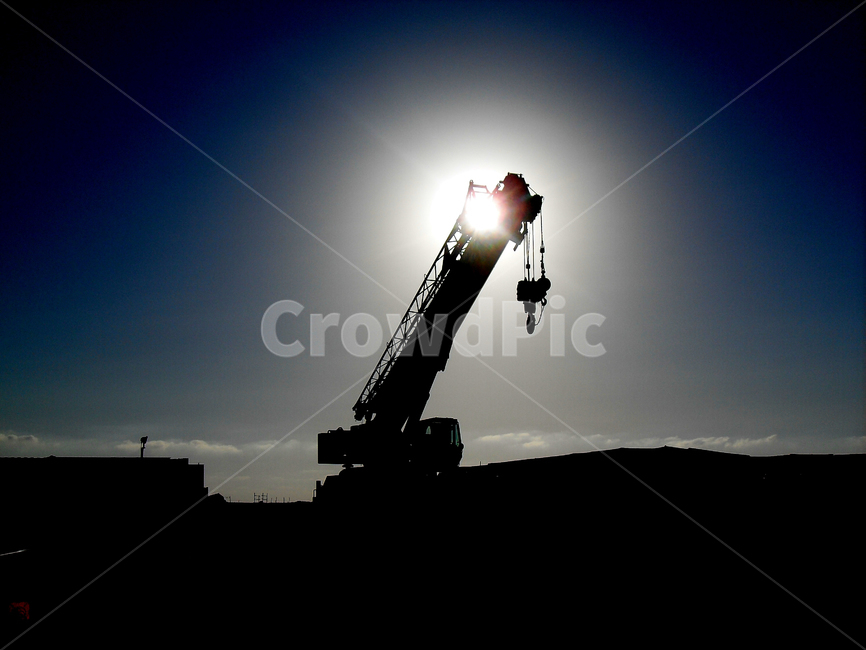 공사,현장,중장비,크레인,실루엣,실루엣,그림자,silhouette,shadow,산업,industry,industrial