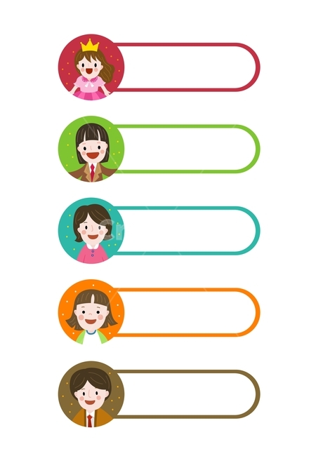 사람,인물,라벨,이름표,스티커,얼굴,공주,학생,엄마,아이,아빠,일러스트,그래픽,illustration,graphic,딸,그래픽,일러스트레이션,graphic,illustration
