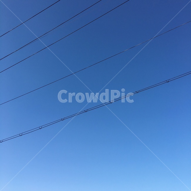 하늘,파랑,날씨,전봇대,전깃줄,자연,풍경,nature,landscape,cable,케이블,power lines,전력선,electric transmission tower,송전탑