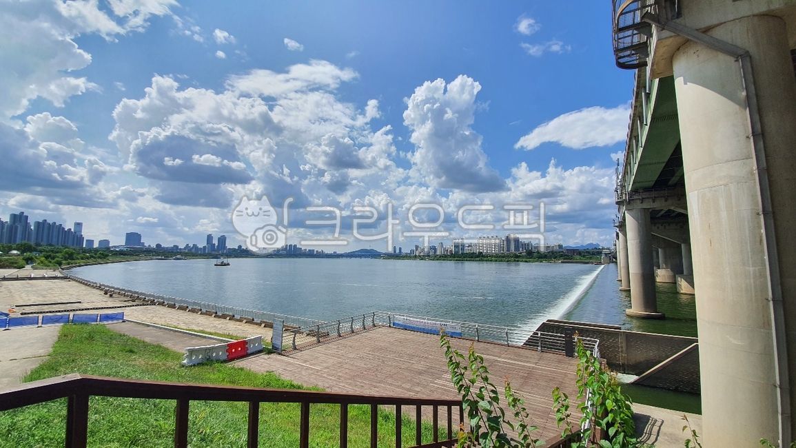 하늘,한강공원,여름,여름하늘,서울,서울공원,한강다리,한강