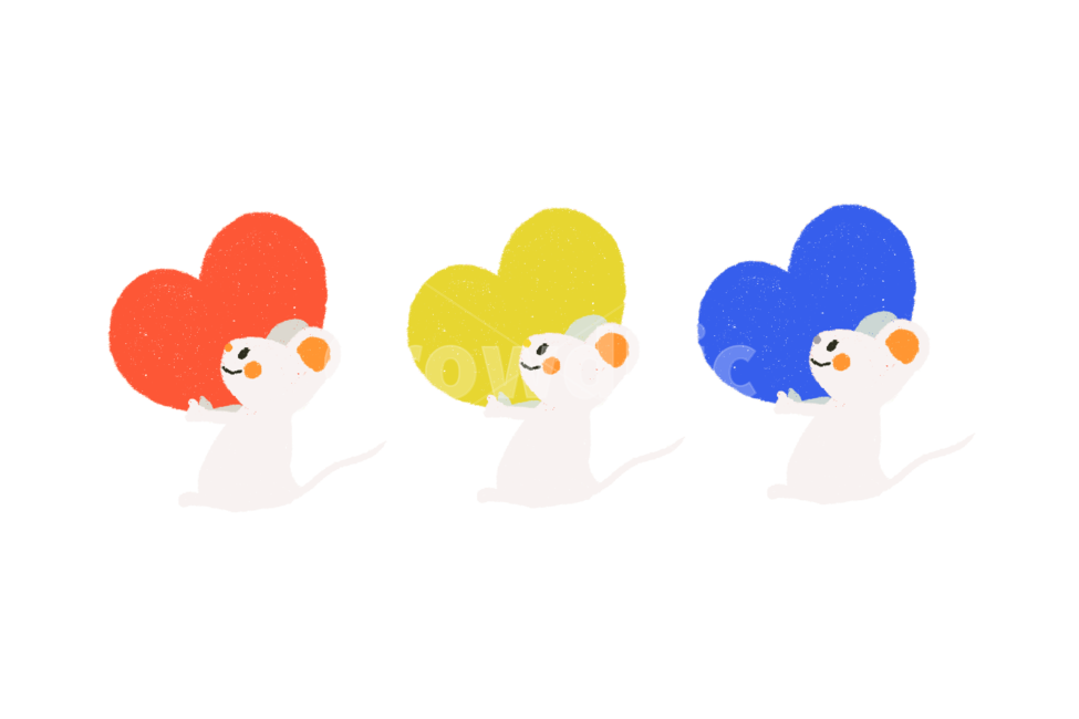 쥐,흰쥐,2020,새해,쥐캐릭터,캐릭터,하트,누끼,remove background,그래픽,일러스트레이션,graphic,illustration