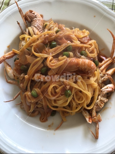 파스타,홈메이드,새우,완두콩,꽃게,요리사,음식,식재료,요리,food,cook,meal,dishes,food reserves,면류,면요리,noodles