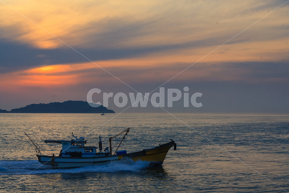 해변,노을,바다,일축,해질녘,산업,industry,industrial,어업,fishery,fishing industry