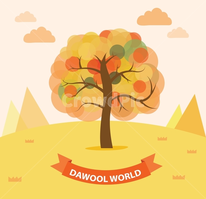 나무,구름,산,가을,플랫디자인,일러스트,가을,계절,fall,autumn,season,식물,자연,plants,nature,나무,trees,wood,그래픽,일러스트레이션,graphic,illustration