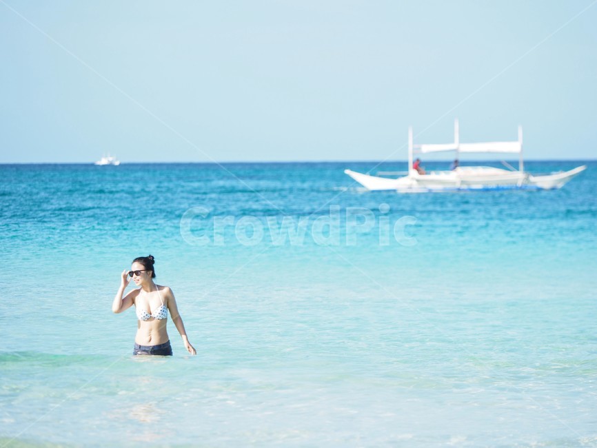 보라카이,해변,수영,요트,푸른바다,boracay,비키니,바다수영,바다,여름,계절,summer,season,여행,휴가,traveling,vacation,trip