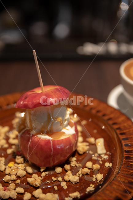 사과,아리스크림,디져트,일본,카페,따뜻함,음식,식재료,요리,food,cook,meal,dishes,food reserves,디저트,간식,후식,dessert,snack,감성,sensible,feeling