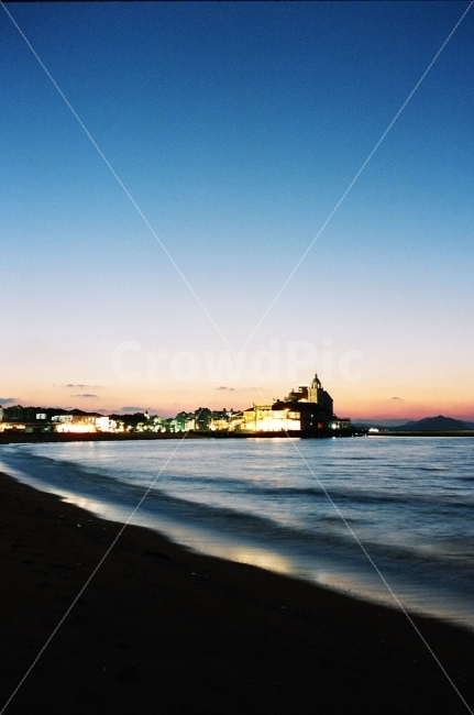 일본,여행,후쿠오카,모모치해변,필름,FM2,KODAKPORTRA800,해변,바다,beach,sea,도시,풍경,city,landscape,야경,밤,nightscape,night,nature,자연,water,물,outdoors,옥외,ocean,대양,shoreline,해안선