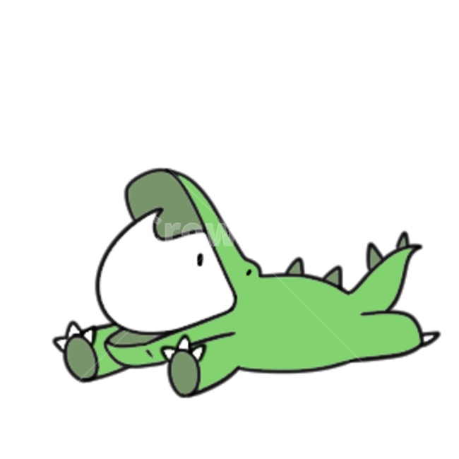 일러스트,악어,코뿔소,동물,잠옷,귀여운,green,white,그래픽,일러스트레이션,graphic,illustration
