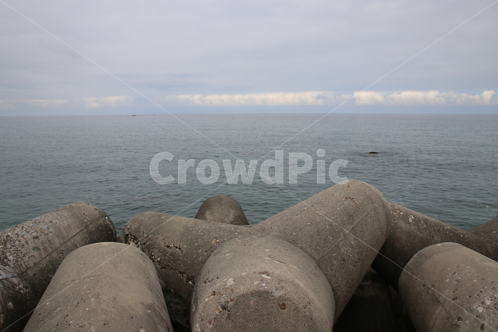 바다,수평선,방파제,동해바다,동해바다풍경,horizon,breakwater,seawall,사천해변