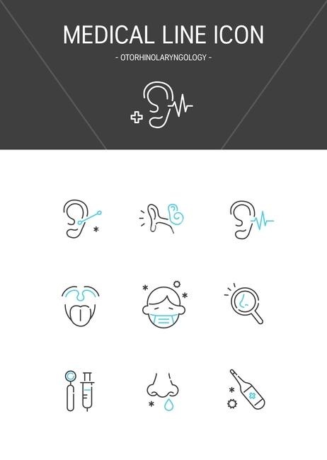이비인후과,귀,청력,코,감기,목,주사기,콧물,체온계,메디컬,라이프,의료,생활,치료,병원,아이콘,라인아이콘,의료,의학,병원,medical,hospital,clinic,그래픽,일러스트레이션,graphic,illustration,아이콘,icon