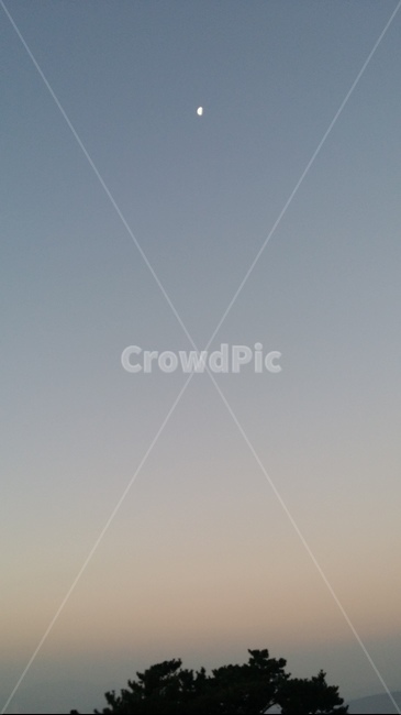 달,하늘,새벽,자연,moon,dawn,nature,sky