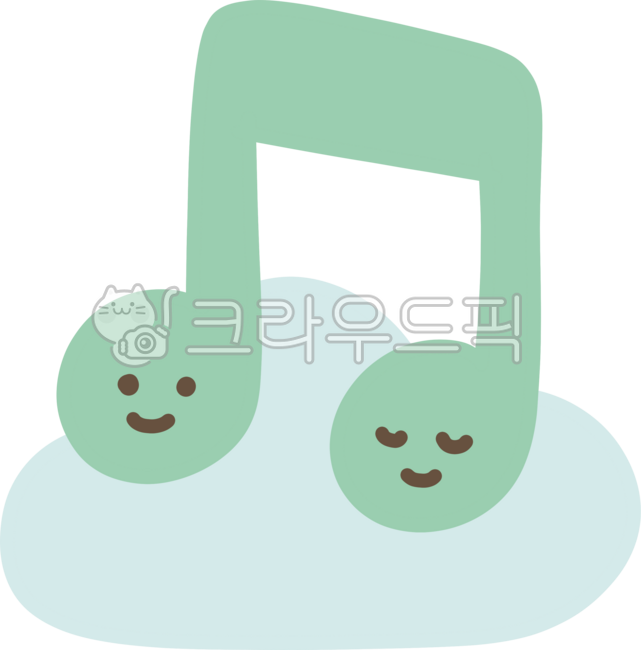 Musical note,music,twin feeling,two faces,character,pastel,emotional style,emotional expression,music time,illustration for children,friend feeling,harmony,rhythm icon,music class,cute,cartoon note,smiling face,icon element,green note