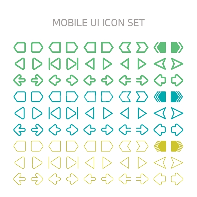 모바일,인터페이스,모바일ui,모바일사이트,모바일아이콘,라인아이콘,플랫아이콘,이전,다음,화살표,플레이,처음,마지막