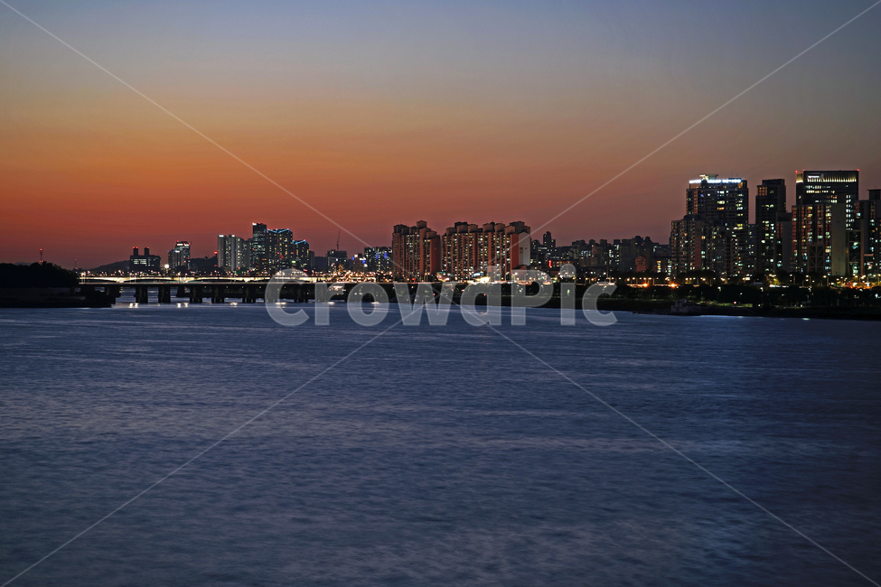 일몰,석양,한강,붉은노을,이촌동,한강대교,아파트,야경,밤,풍경,nightscape,night,landscape