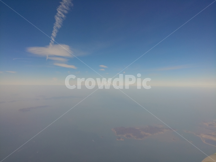 sky,하늘,구름,cloud,비행기