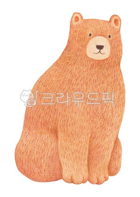 wild animals,cute,character,colored pencil drawing,drawing,color pencil,season,bear,colored,drawn,hand,handwork,brown,pencil,painting,animal,illustration,object
