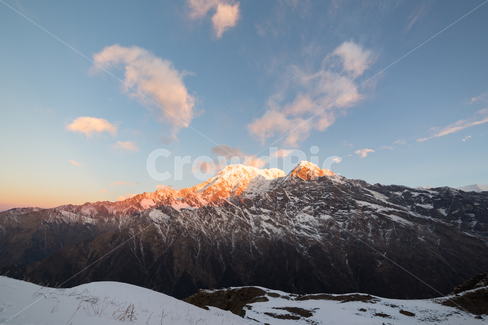 산,선라이드,마르디히말,안나푸르나,네팔,겨울,계절,winter,season,자연,풍경,nature,landscape,mountain,outdoors,옥외,mountain range,산맥