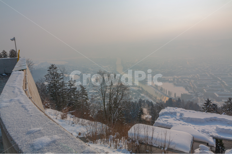 오스트리아,하얀설경,겨울절벽,salzburg,만년설전망