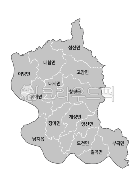 Cheongnyeonggun Map,Cheongnyeonggun administrative map,Cheongnyeong,Cheongnyeonggun administrative district,Cheongnyeonggun
