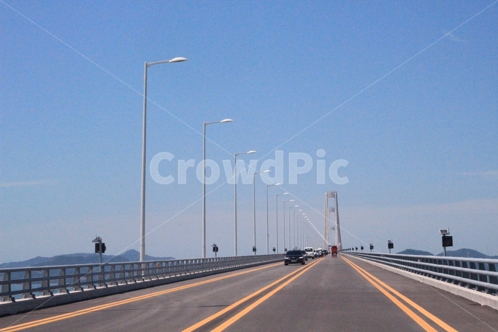 다리,신안,가로등,하늘,bridge