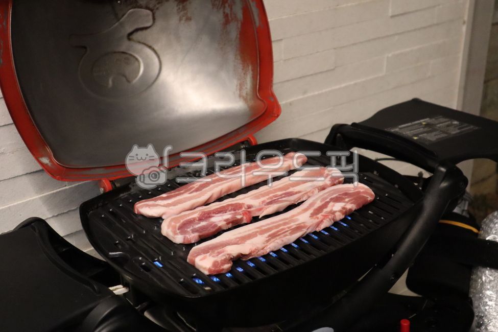 음식,food,고기,meat,그릴고기,캠핑,삼겹살