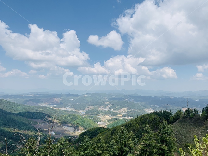 정상,하늘,구름,풍경,산