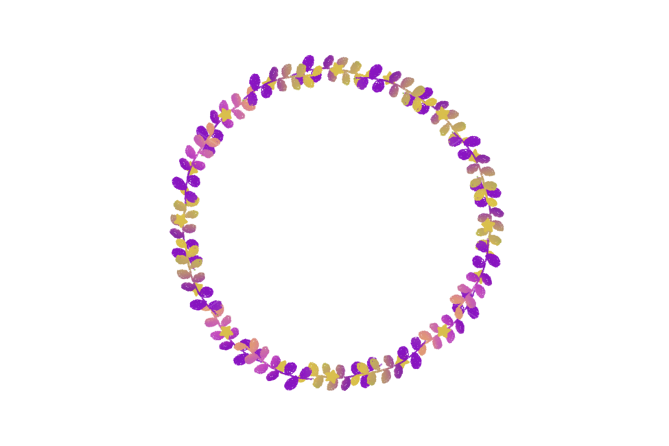 원,프레임,손그림,리스,풀,스템프,plant,누끼,remove background