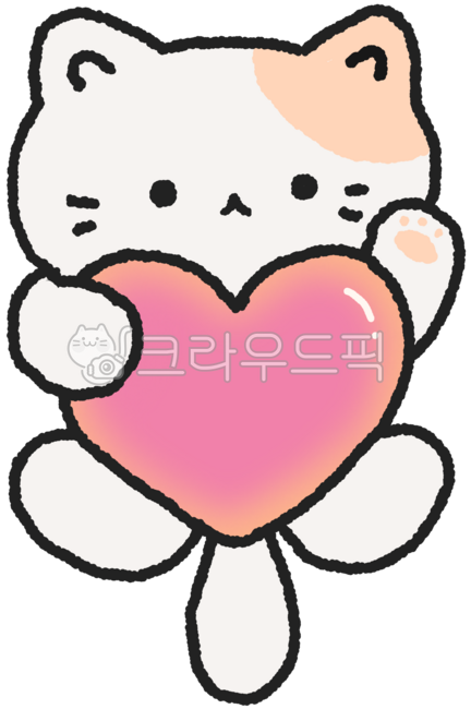 Cat,heart,cat character,cat hand drawing,cat sticker,animal character,cute animal,cute drawing,heart drawing,cat holding,hugging character,reaction character,love expression,heart illustration,emotional expression,illustration element,stic