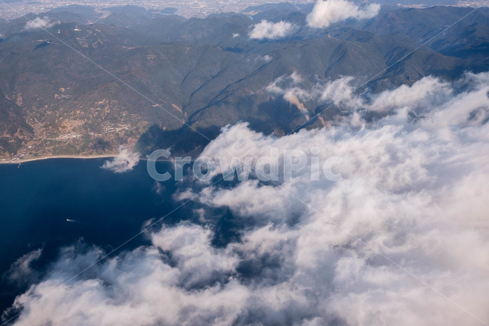 구름,바다,배,육지,해안,자연,풍경,nature,landscape,경치,outdoors,옥외,scenery,aerial view,조감도