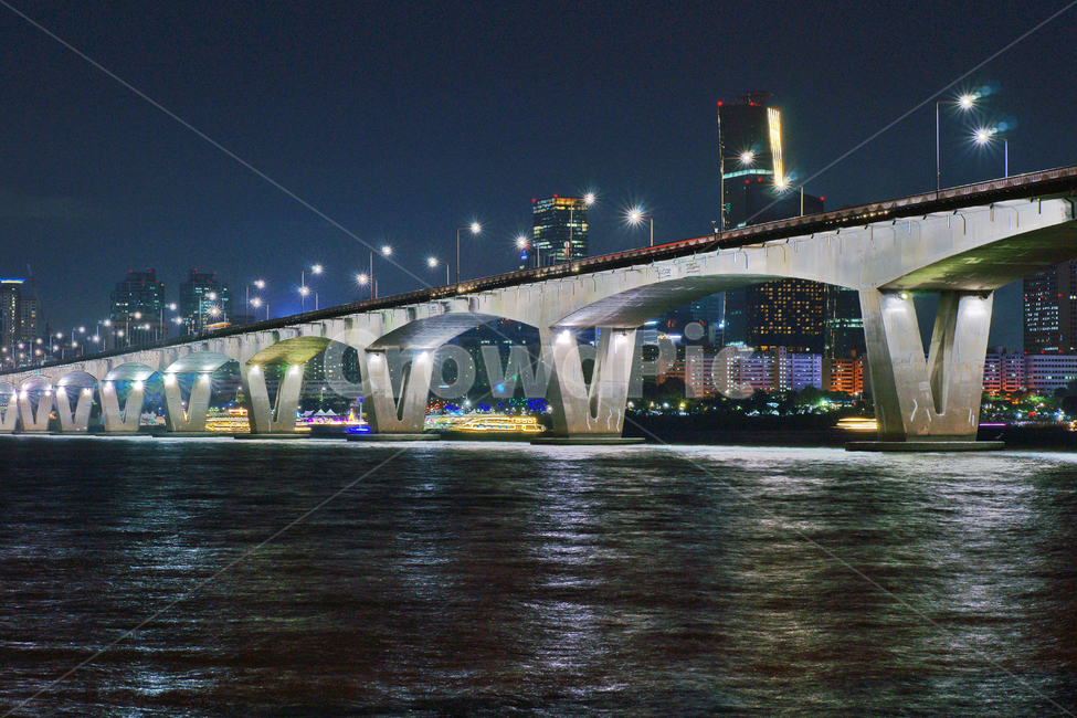 night view,Han River Bridge,Wonhyo Bridge,reflection,Yeouido,Mapo,DBAC method,Han River