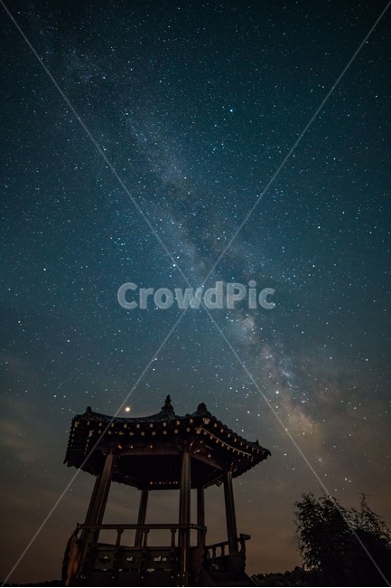 은하수,별,밤하늘,야경,안반데기,장노출,정자,감성,자연,풍경,nature,landscape,야경,밤,nightscape,night,한국전통,한국문화,korean traditional,korean culture,건축물,건물외관,exterior,building,structure,architecture,construction,outdoors,옥외