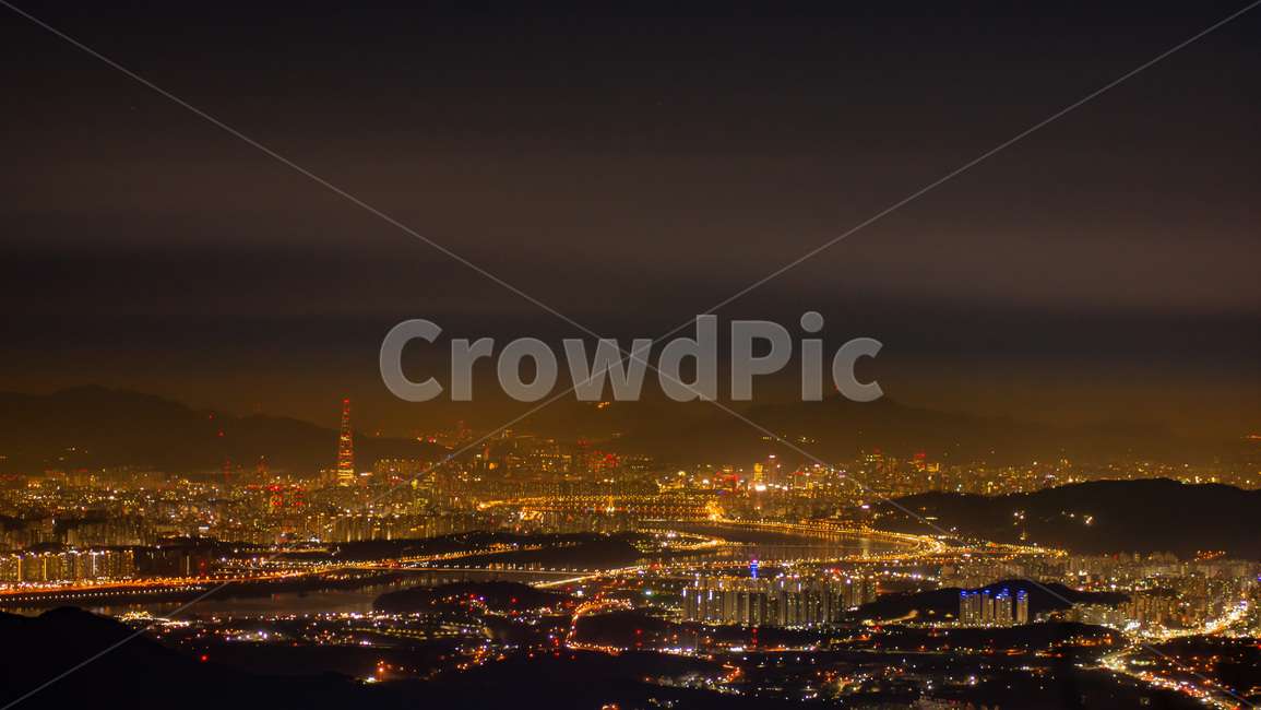 서울,야경,대한민국,공해,한강,landscape,scenery,풍경,경치,metropolis,중심지,도시,city