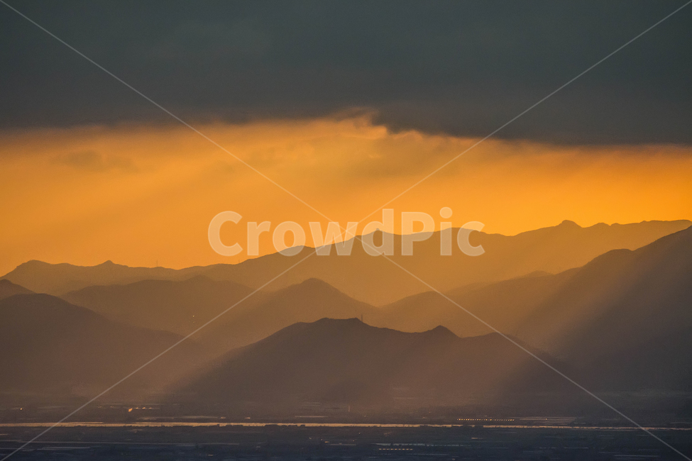 노을,일몰,풍경,자연,산,자연,풍경,nature,landscape,mountain,mountain range,산맥,outdoors,옥외