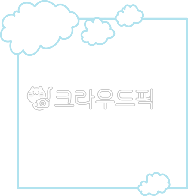 speech bubble,sky blue,cloud speech bubble,cloud,cute,simple,easy,adorable,square,frame