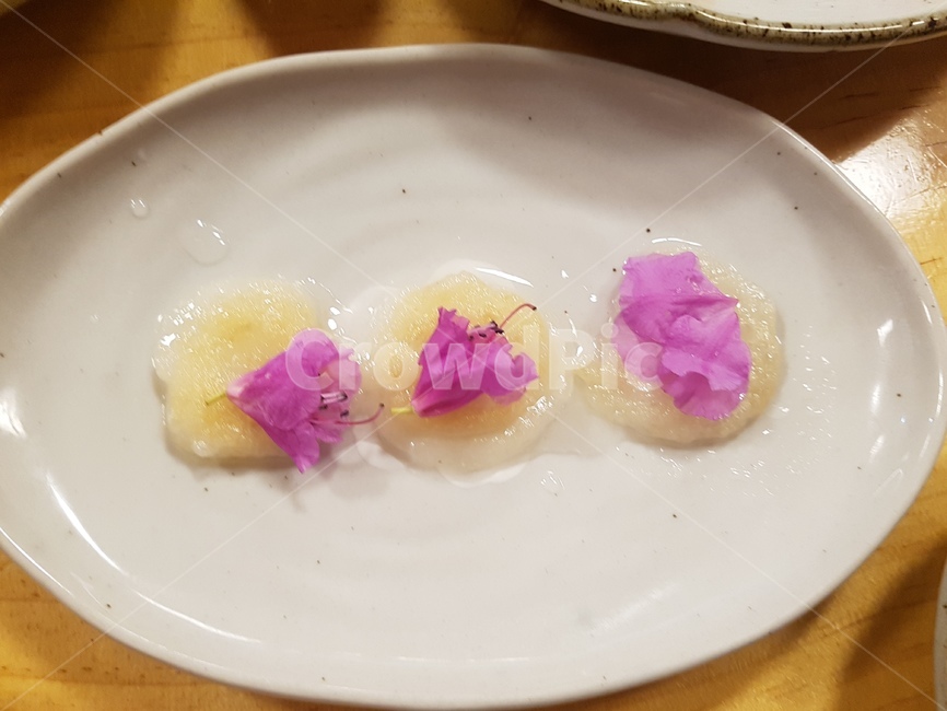 진달래,화전,음식,봄,예쁜