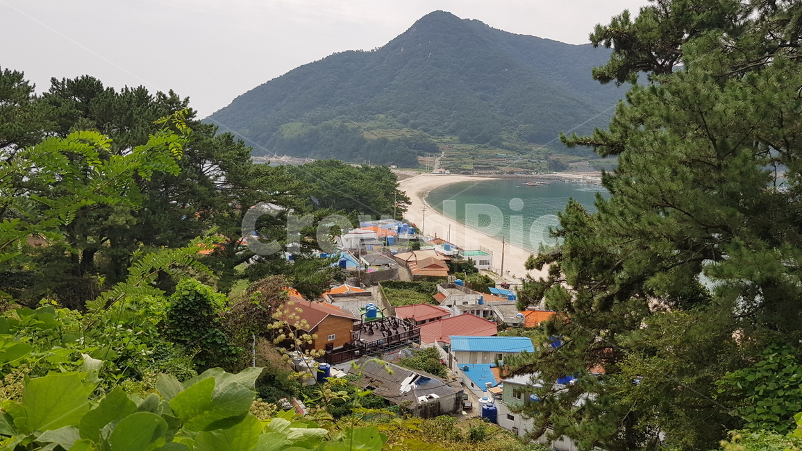 비진도,어촌전경,바다,밧섬산,해수욕장,모래해변,자연,풍경