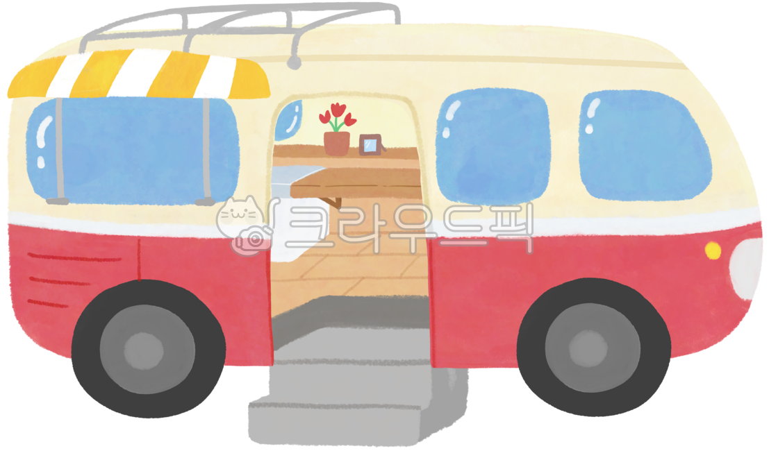Camping car,camping car illustration,car,transportation,camping,open camping car