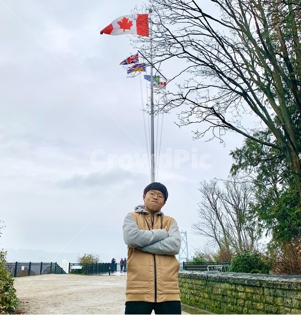 캐나다,자연,귀여움,동생,남자,조끼,패션,상징,깃발
