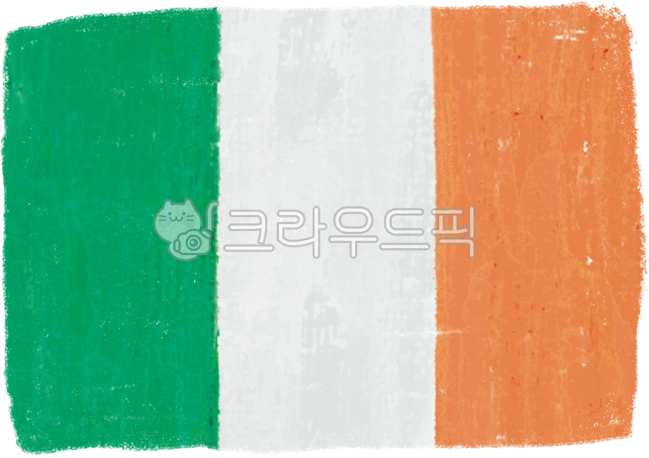 국기,나라,아일랜드,수채화,세계