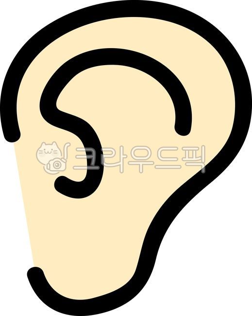귀 클립 아트 이미지