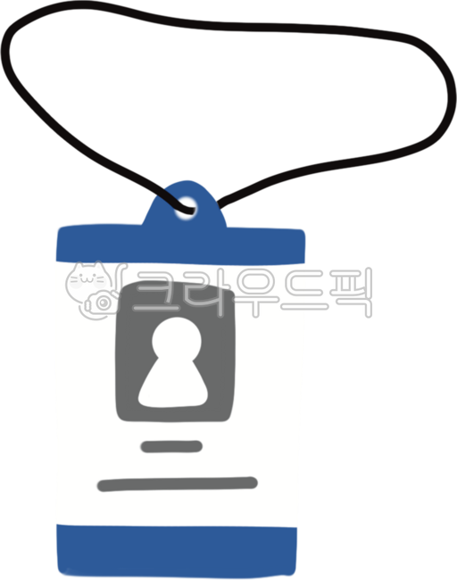 Name tag,ID card,blue,white,simple,employee ID,student ID