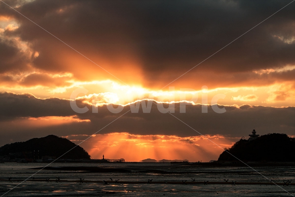 탄도항,일몰,서해,서쪽하늘,빛내림,자연,풍경,nature,landscape,light,빛,flare,플레어,sunlight,햇빛