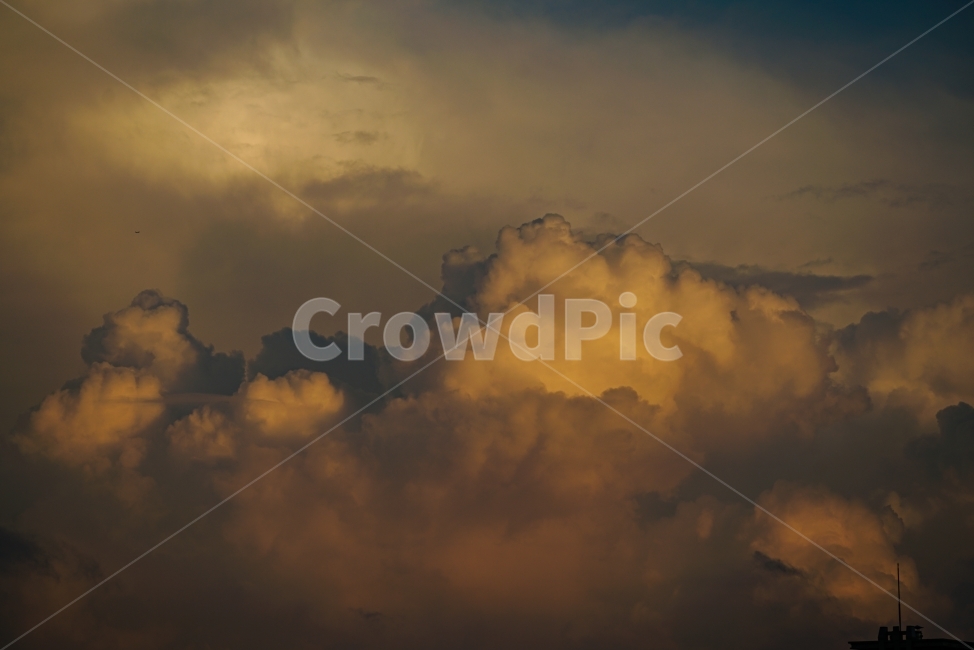하늘,구름,노을,저녁,sunset,cloud,sky,자연,풍경,nature,landscape,weather,날씨,outdoors,옥외,cumulus,적운