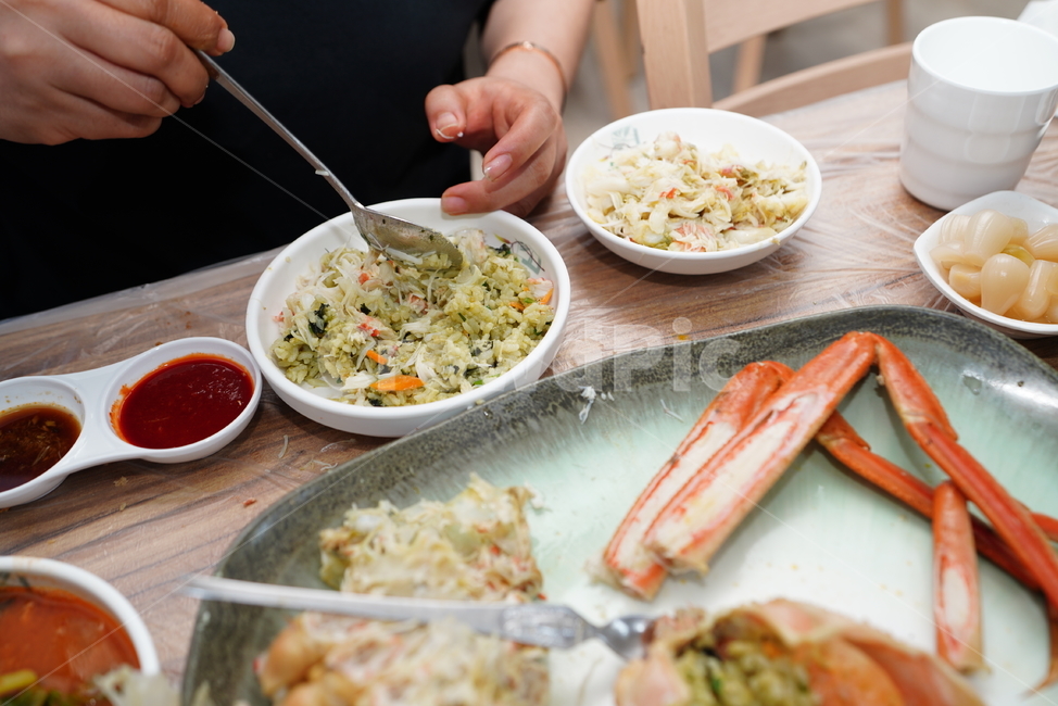 게,크랩,밥,게딱지,식사,음식,한식,먹거리,crab,해물,음식,식재료,요리,food,cook,meal,dishes,food reserves