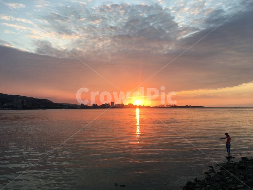 자연,풍경,붉은하늘,낚시,노을,일몰,sunset,자연,풍경,nature,landscape